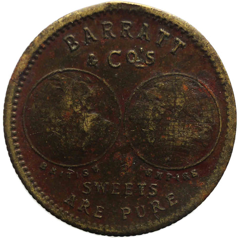 1902 Coronation of Edward VII Token Barratt & Co