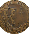 Large Art Deco style 1933 Century of Progress Exposition, Chicago World's Fair United States Medal Engraver Emil Robert