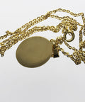 Vintage Gold Plated Cameo Necklace Pendant