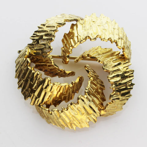 Vintage Brooch Gold Rolled