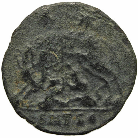 330-348 AD Roman Empire Rare City Commemorative Constantine the Great AE3 Coin Wolf and Twins type Romulus and Remus