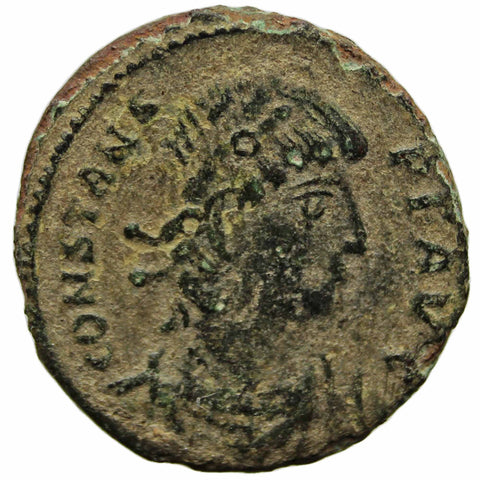 A.D. 348-350 Roman Empire Æ3 Follis Constans Coin Mint Thessalonica