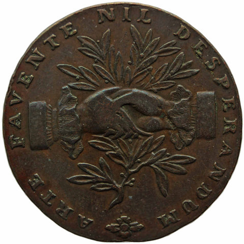 1793 Half Penny Staffordshire Leek Commercial Token