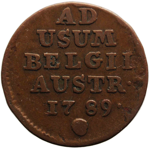 1789 1 Liard 1 Oorden Austrian Netherlands Joseph II Coin