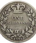 1834 One Shilling William IV Coin Great Britain