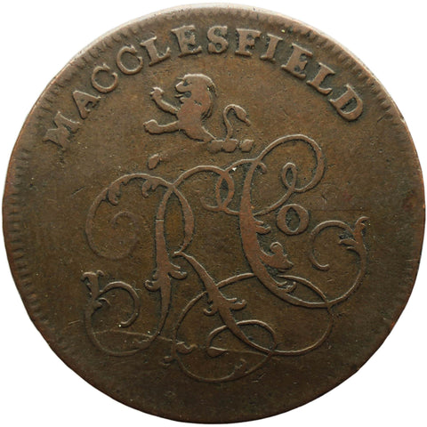 1790 - 1799 Half Penny Token Macclesfield United Kingdom