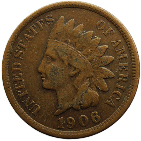 1906 One Cent United States Indian Head Coin