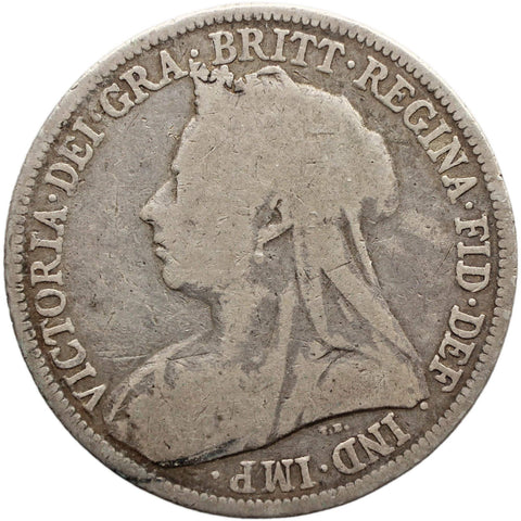 1897 Shilling Queen Victoria Great Britain Silver Coin