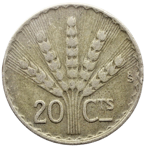 Uruguay 20 Centavos 1942 Silver Coin