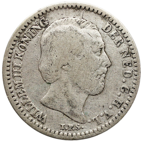 1878 10 Cents Netherlands Silver Coin William III