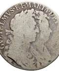 1689 Half Crown William and Mary Silver Coin United Kingdom