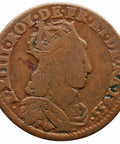 1655 B Liard France Coin Louis XIV