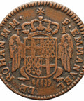 1786 1 Taro Malta Coin Emmanuel de Rohan