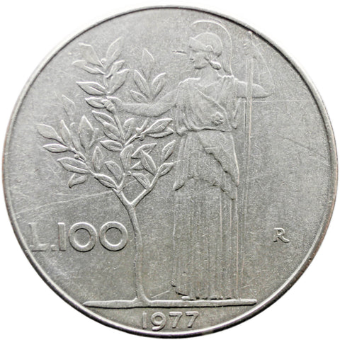 1977 100 Lire Italy Coin