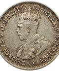 1921 M 3 Pence Australia Coin George V Silver Melbourne Mint