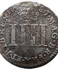 1687/6 4 Pence Maundy James II UK Coin Silver Overdate