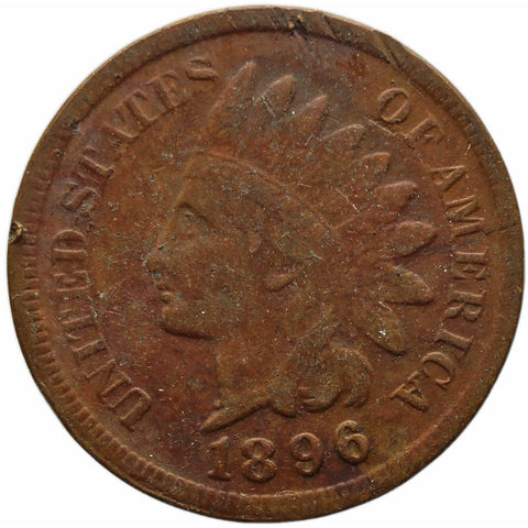 1896 One Cent US Coin Indian Head