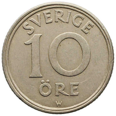 1920 W 10 Öre Sweden Coin Gustaf V