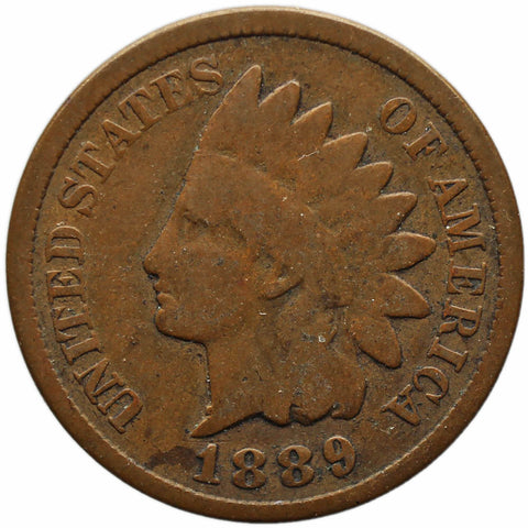 1889 One Cent US Coin Indian Head