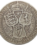 1901 Florin Victoria Coin UK Silver Two Shillings