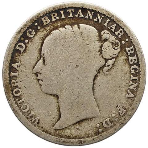 1885 3 Pence Victoria Coin Silver