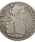 1830 PTS JL 1 Sol Bolivia Silver Coin Simon Bolivar