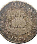 1769 M 2 Reales Mexico Coin Carlos III Spain Silver