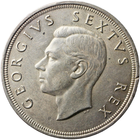 1948 5 Shillings South Africa Coin George VI Silver Crown