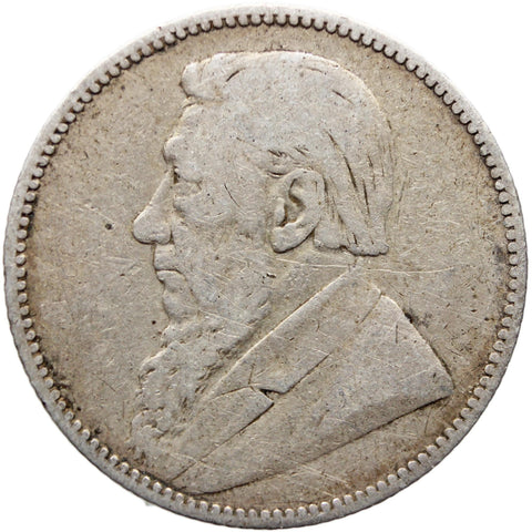 1894 Shilling South Africa Coin Silver Paul Kruger
