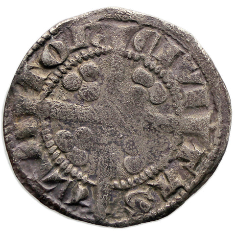 1299-1301 Edward I Penny England Coin Canterbury Mint Class 9b Silver