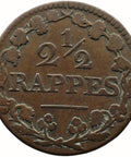 1809 2 1/2 Rappen Switzerland Canton Vaud Coin Swiss