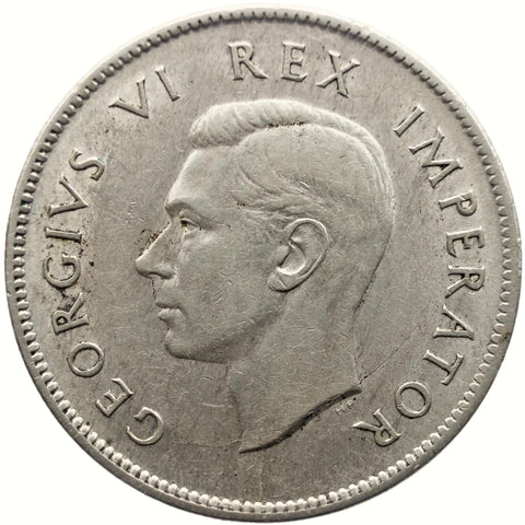 1942 2 Shillings South Africa Coin George VI Silver