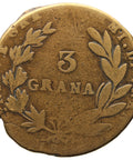 1810 3 Grana Kingdom of Naples Italy Coin Joachim Murat