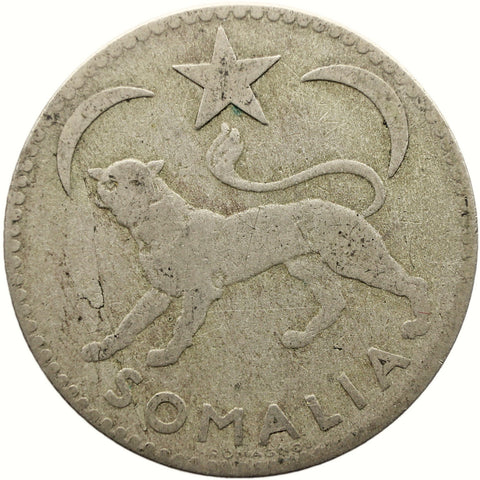 1950 1 Somalo Somalia Coin Roma Mint