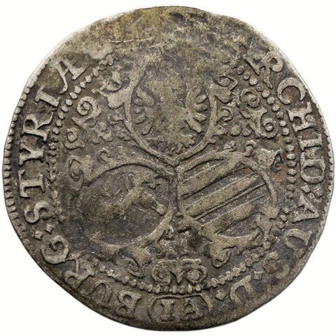 1706 - 1711 IA 3 Kreuzer Austria Graz Coin Joseph I Silver