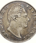 1835 One Rupee British India Coin William IV Silver Calcutta Mint