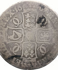 1667 Crown Charles II Coin UK Silver 2nd bust Decimo Nono