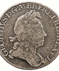 1723 Sixpence George I Coin UK Silver SS and C in angles