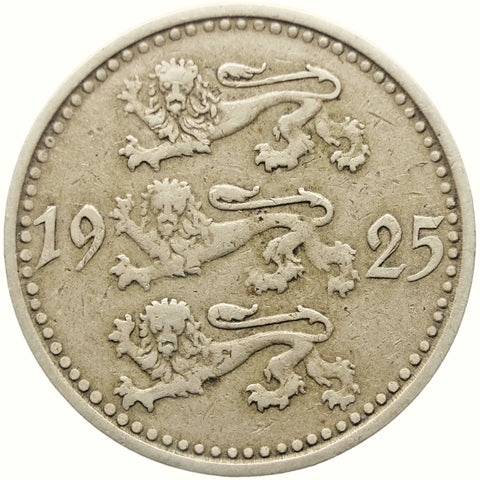 1925 10 Marka Estonia Coin