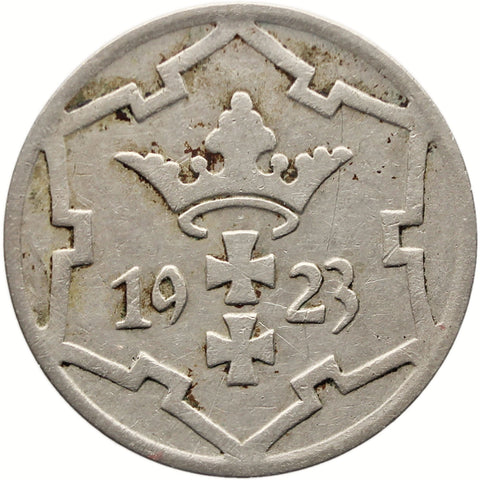 1923 5 Pfennig Danzig Coin