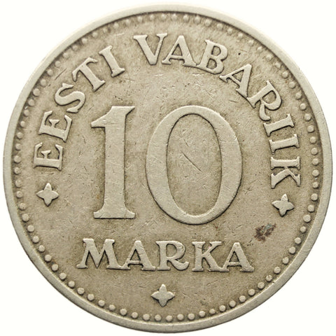 1925 10 Marka Estonia Coin