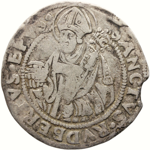 1521 4 Kreuzer- Batzen Bishopric of Salzburg Austria Coin Matthäus Lang von Wellenburg