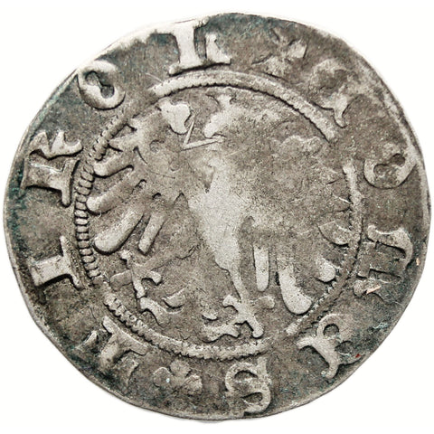 1460-1490 1 Kreuzer Tyrol Austria Coin Sigismund Silver