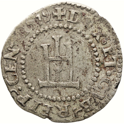 1577 1 Cavallotto Republic of Genoa Italy Coin Silver