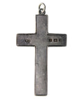 1900 Silver Cross Pendant Victorian Era William Oliver Hallmarked Birmingham