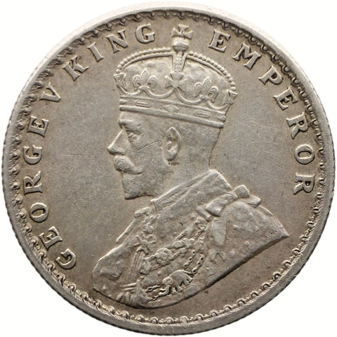 1916 Half Rupee British India Coin George V Silver