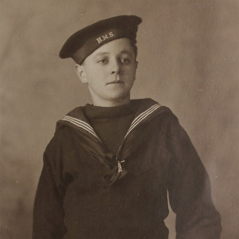 HMS Young Cadet Studio Photography WW1 Era Navy Military