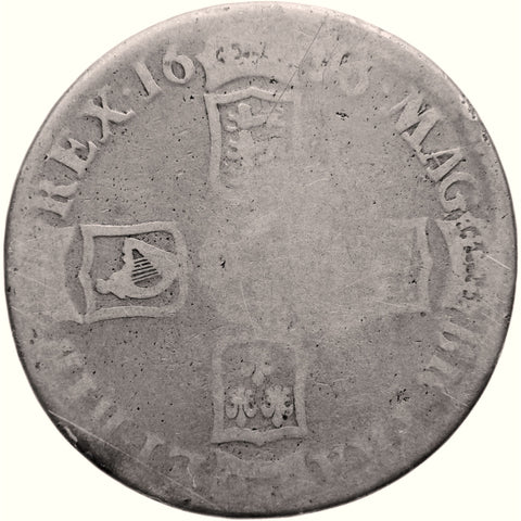 1696 Crown William III Coin UK Silver