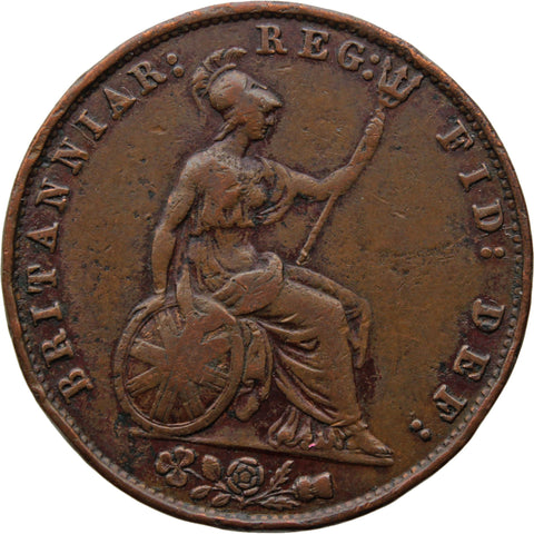 1858 Half Penny Queen Victoria Coin UK