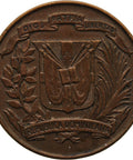 1951 1 Centavos Dominican Republic Coin